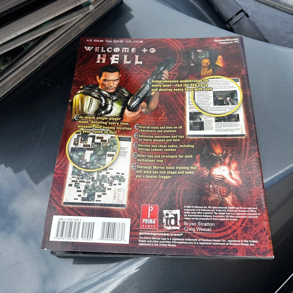 Doom 3 Prima Official Game Guide PC Strategy Book id Software 2004 Walkthrough